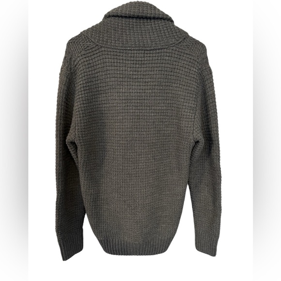 Zara knit dark academia cardigan warm sweater preppy jacket collared size M - Picture 3 of 4